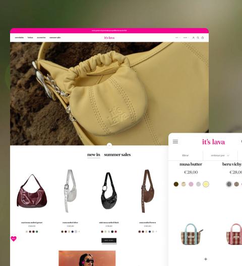 Una tienda Shopify en proceso de configuración en un portátil